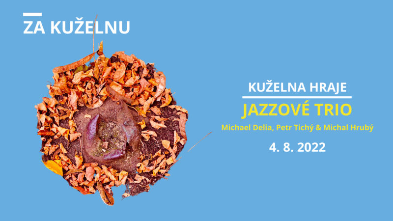 jazzové trio Akce v Kuželně v Horské ulici. Jazzové trio