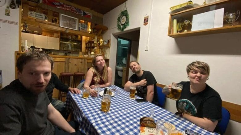 Kamarádi Karlov doma v Sokole Vršovice