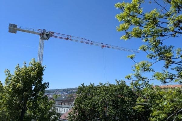 Stavba kuželny v květnu 2026